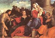 Palma Vecchio Sacred Conversation oil painting